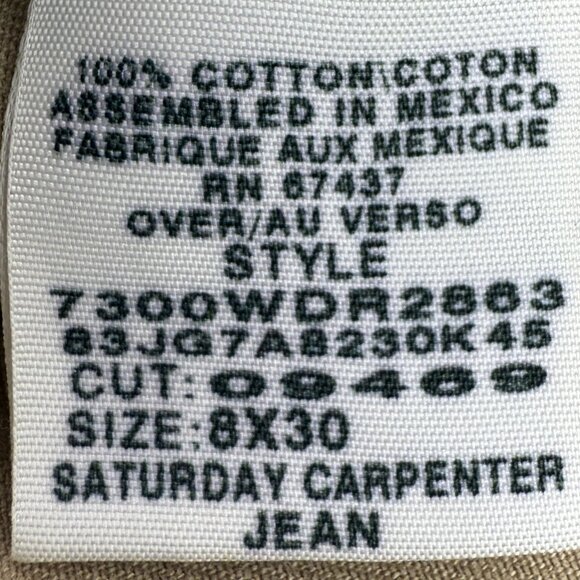 VINTAGE Women's RALPH LAUREN POLO JEANS Co. Saturday Carpenter Khaki Pants | 8 - Picture 7 of 8